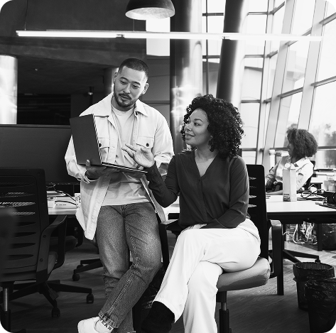 Profissionais de marketing trabalhando